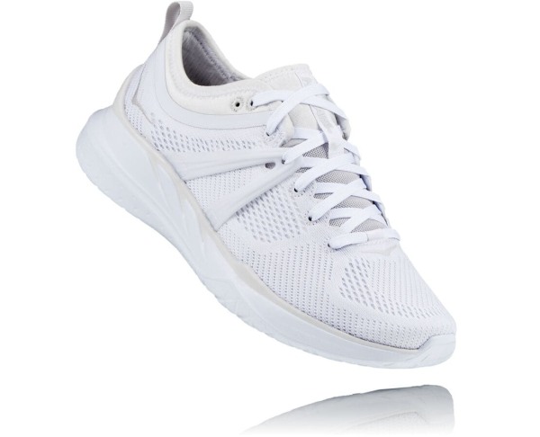 Hoka One One Tivra Womens UK - White Road Running Shoes - HKSQT6314